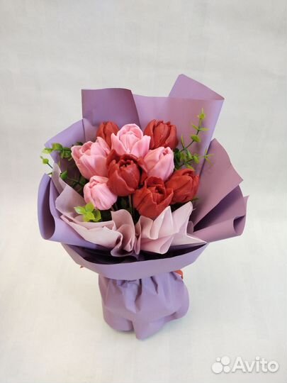 Тюльпаны из мыла