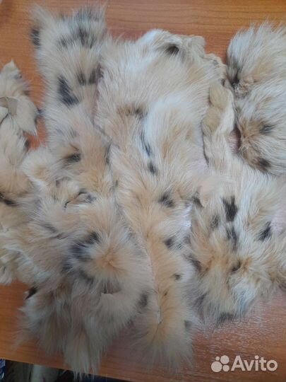 Обрезки меха песца под рысь
