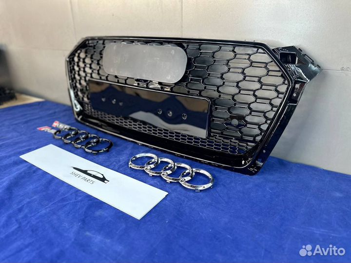 Решетка радиатора Audi A5 F5 RS стиль соты