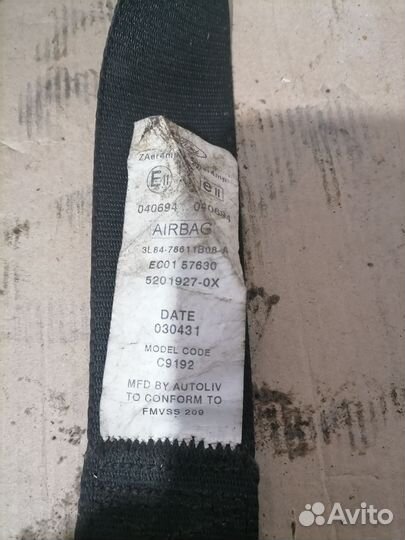 Ремень безопасности передний правый Ford Maverick