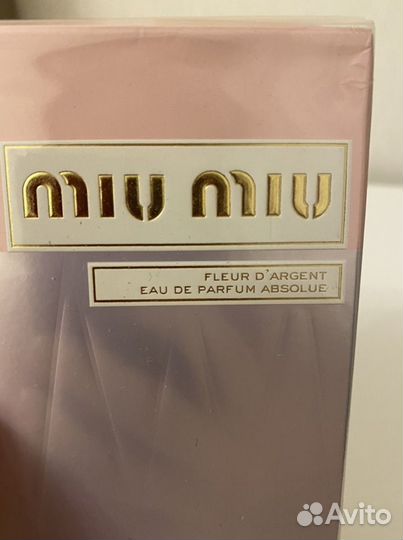 Парфюмированная вода miu miu Fleur d'Argent