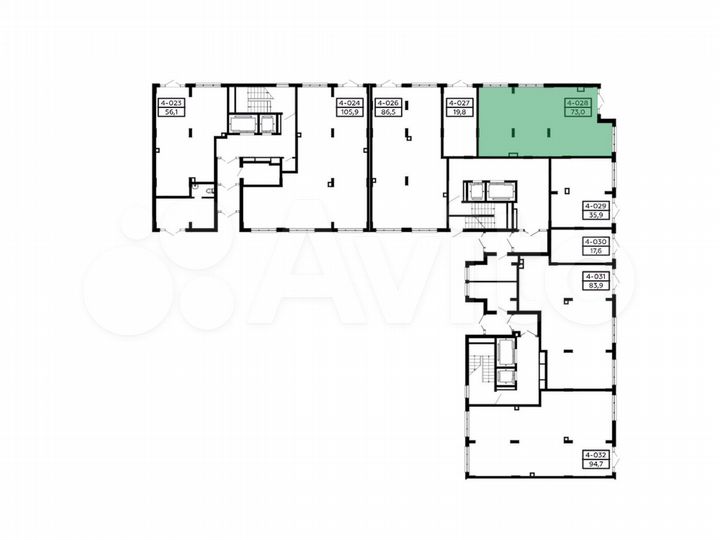 Сдам торговое помещение, 73 м²