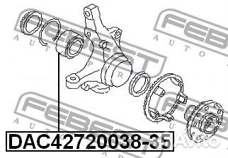 Подшипник ступичный передний 42x72x35x38 DAC427200
