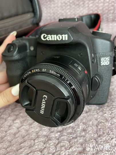 Набор canon 50d и canon lens ef 50mm 1:1.8 II