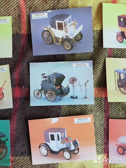 Набор карманных календарей 1992 г.Автомобили