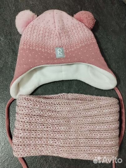 Комплект шапка и снуд(зима)