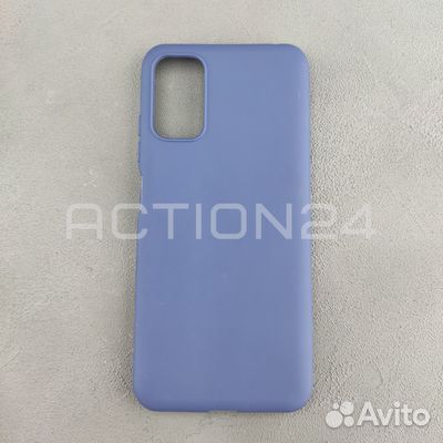 Чехол на Xiaomi Poco M3 силиконовый (темно-синий)