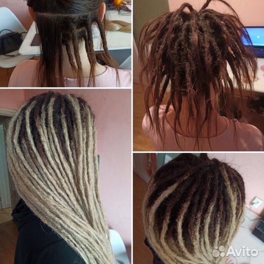 Дреды натуральные андеркат де дреды де косы