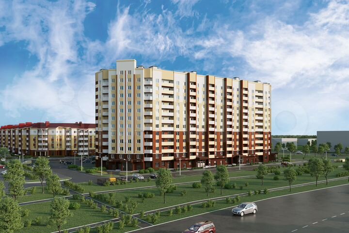2-к. квартира, 63,4 м², 5/12 эт.