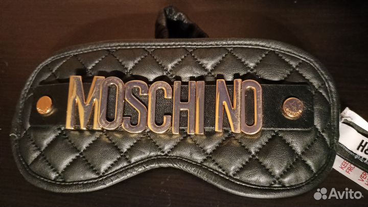 Hm Moschino маска для сна кожаная