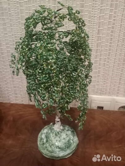 Береза из бисера