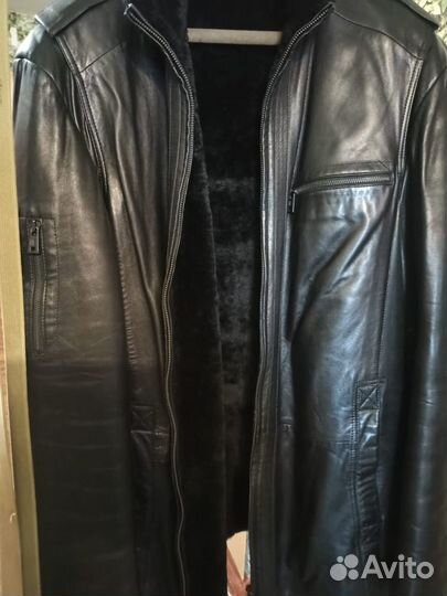 Кожаная куртка Fabiani мужская зима