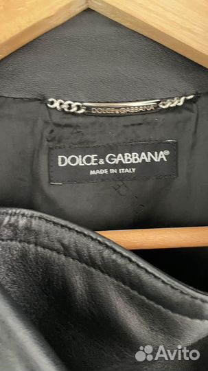 Кожаная куртка dolce gabbana оригинал 42