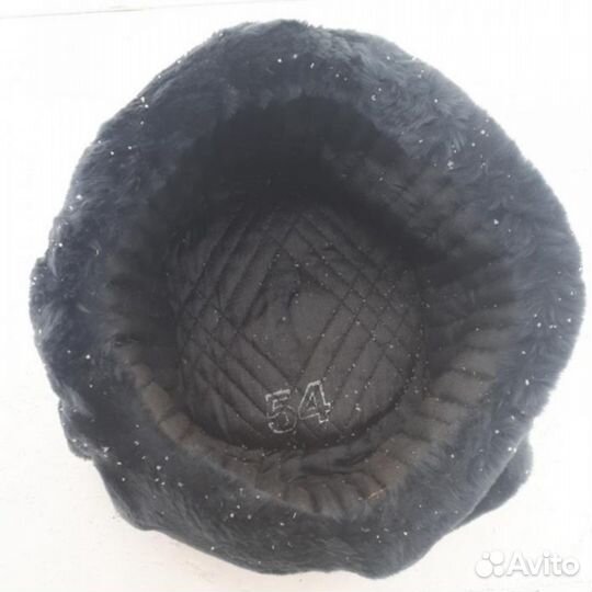 Шапка-ушанка полицейская, б/у, размер 54-56