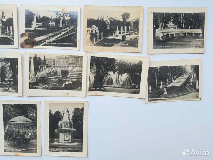 Набор мини фотографий Петергофа