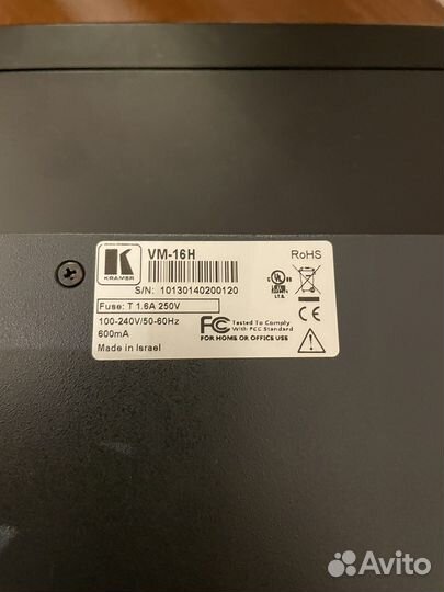 Усилитель-распред. hdmi VM-16H 1:16 и VSR-1652L