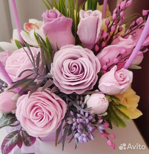 Букет цветов из мыла