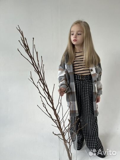 Рубашка утепленная детская