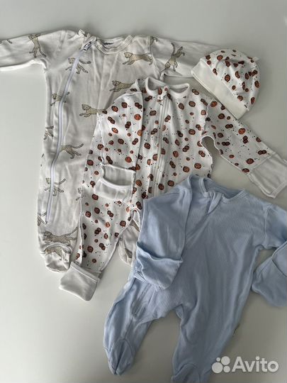 22 слипа+боди 56-62 next, mothercare, mjolk