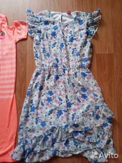 Пакетом одежда для девочки, р. 140-146-152