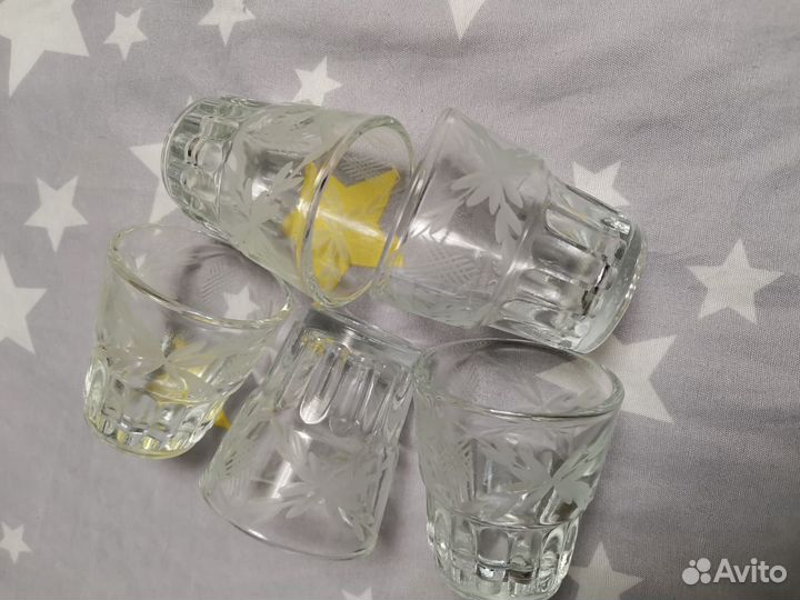 Стопки (рюмки) гусь хрустальный СССР