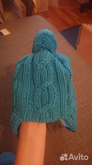 Шапка и варежки norveg новые 46-48