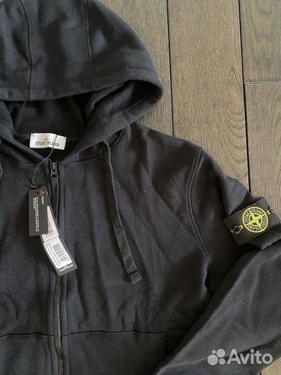 Зип Худи Stone Island Черная