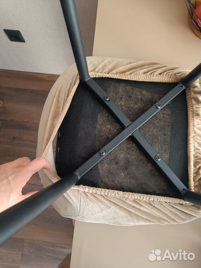 Велюровые чехлы для стульев на резинке