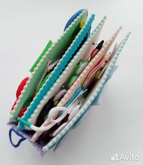 Развивающая книжка игрушка из фетра 1-3 года