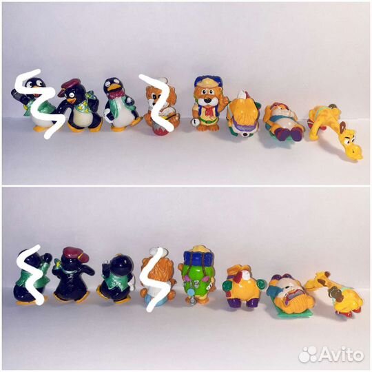 Киндер динозавры, акулы, пингвины