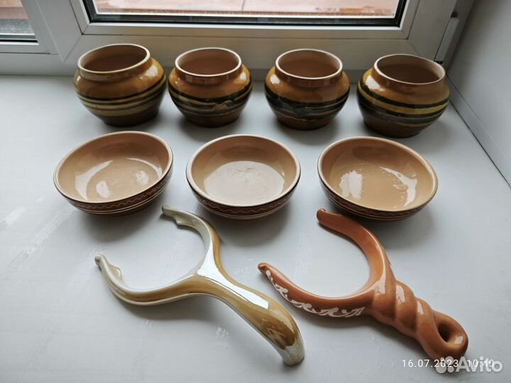 Горшки для жаркого СССР, пластиковая посуда