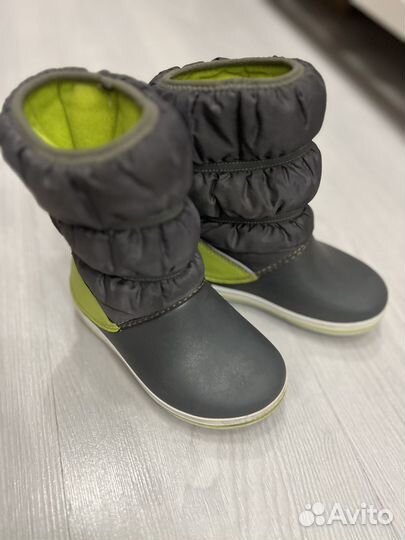 Сапоги детские резиновые утепленные crocs C 10