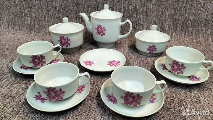 Чайный сервиз дулево розы