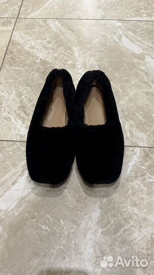Меховые балетки