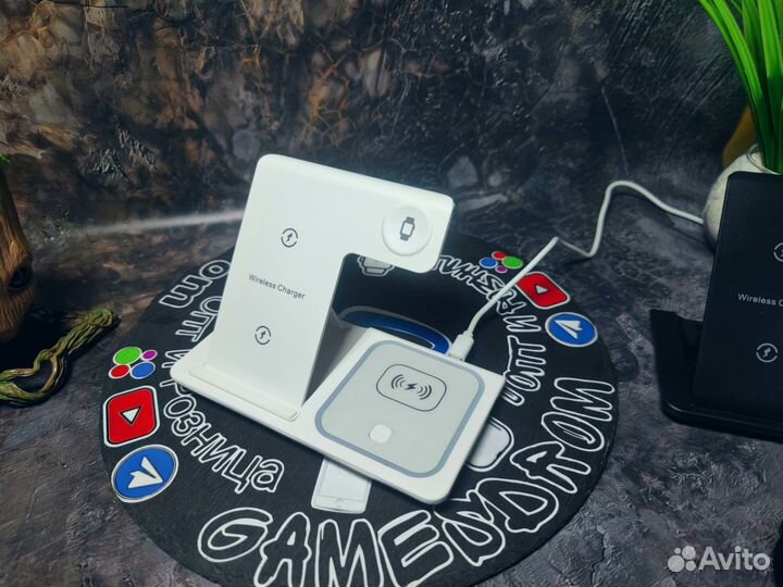 Беспроводное зарядное устройство 3 в 1 гарантия