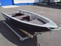 Новая удобная алюминиевая лодка "Вятбот"
