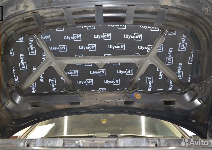 Шумоизоляция капота от Шумофф