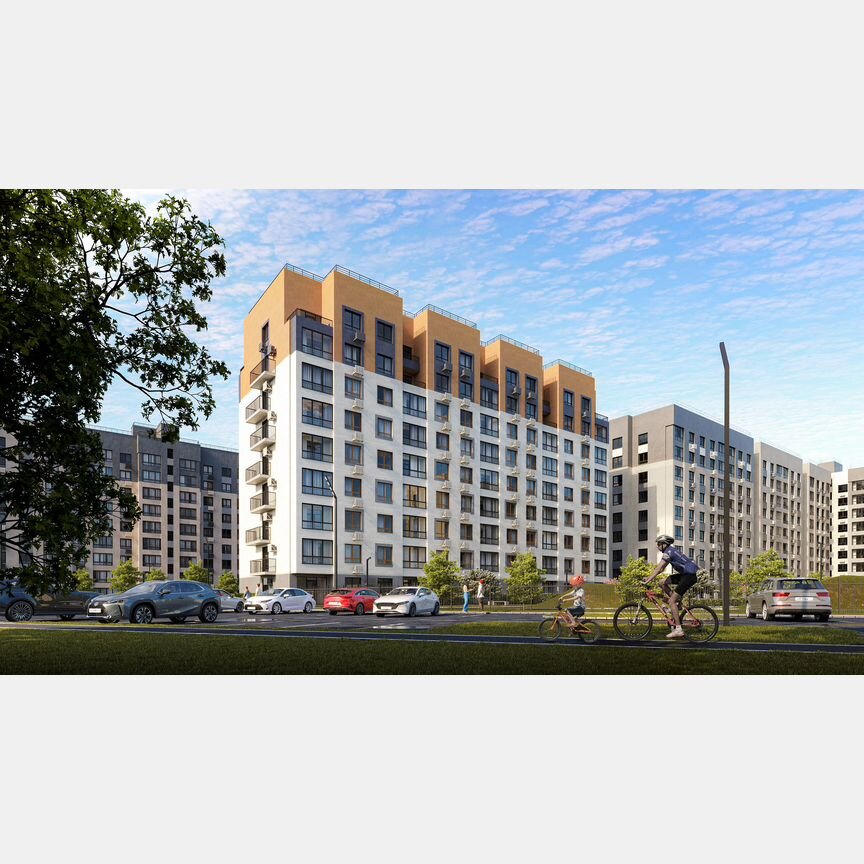 2-к. квартира, 61,7 м², 4/9 эт.