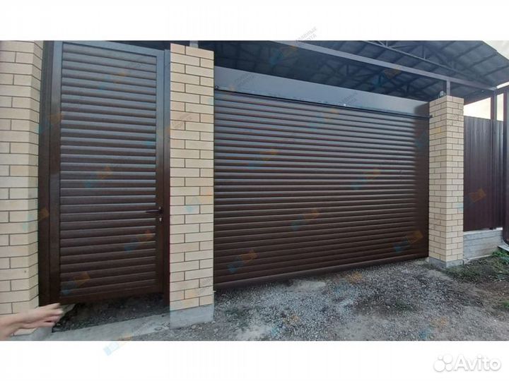 Ворота с калиткой / Роллетные ворота