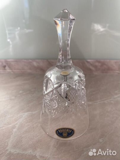 Колокольчик хрустальный Bohemia рюмка штрафная