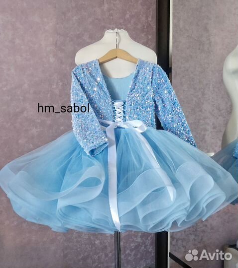 Шикарное нарядное платье для девочки на новый год