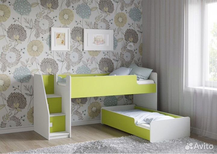 Выкатная кровать для двоих детей