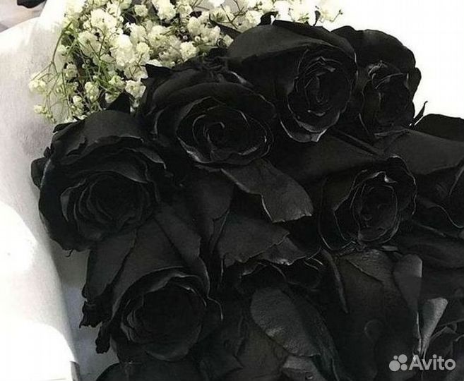 Чёрные розы Доставка цветов