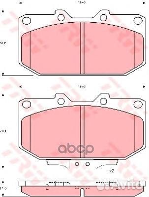 Колодки торм.пер. GDB1006 TRW