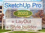 SketchUp Pro 2023 + LayOut 2023 + Style builder