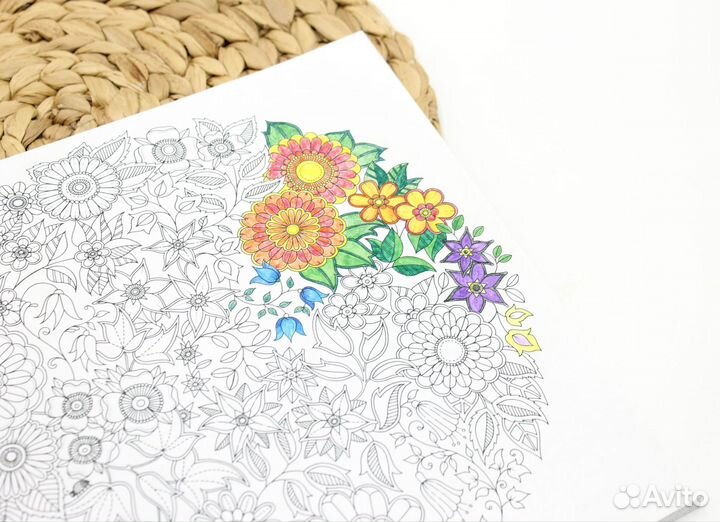 Раскраска антистресс Таинственный сад