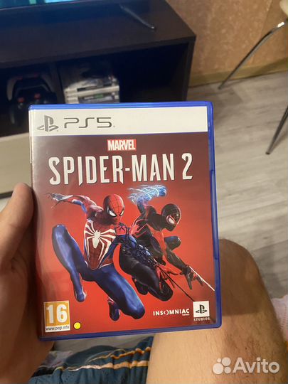 Spider man 2 ps5 диск полностью на русском