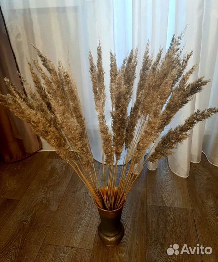 Декор,сухоцветы с вазами