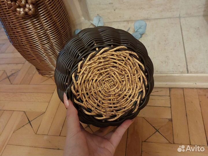 Вазы из ротанга для сухоцветов