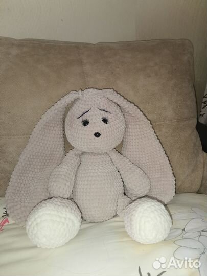 Мягкая игрушка заяц ручной работы